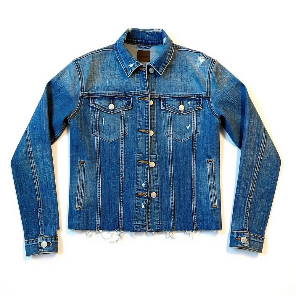 Joe’s Whitney The Raw Hem Relaxed Denim Jacket Size XS